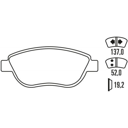 Тормозные колодки Ferodo DS 2500, передняя ось FCP1467H