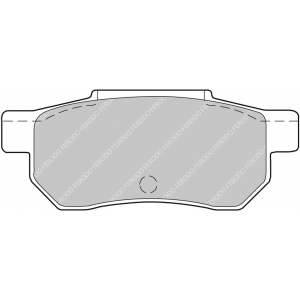 Гальмівні колодки Ferodo DS 2500, задня вісь FCP472H