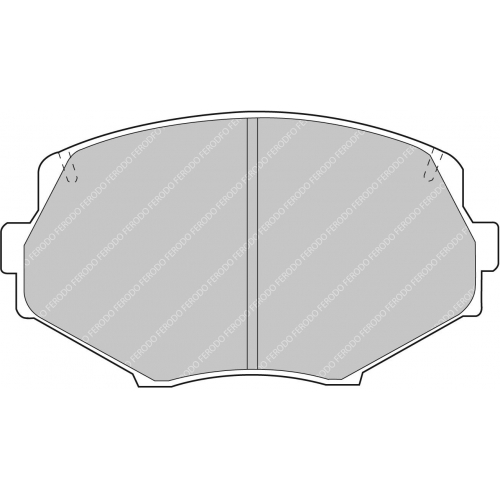 Гальмівні колодки Ferodo DS 2500, передня вісь FCP1011H