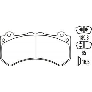 Тормозные колодки Ferodo DS 1.11, передняя ось FRP3133W