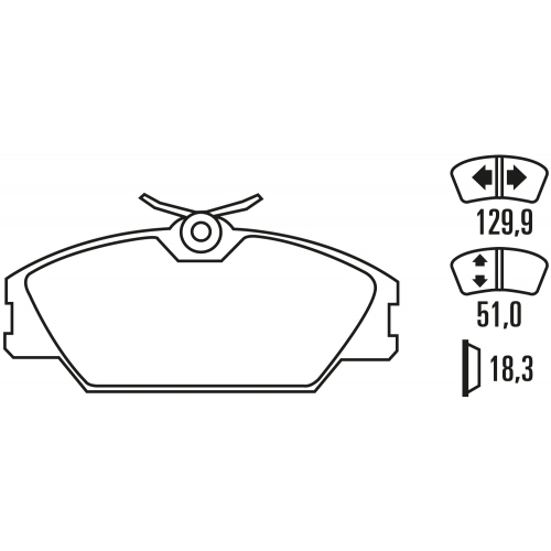 Гальмівні колодки Ferodo DS Performance, передня вісь FDS406