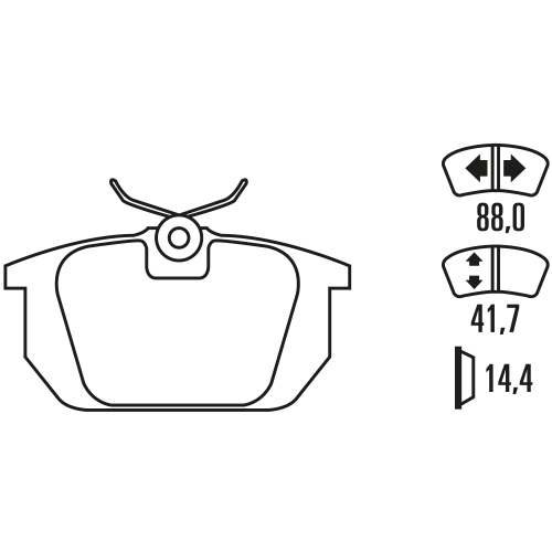 Тормозные колодки Ferodo DS 3000, задняя ось FCP409R