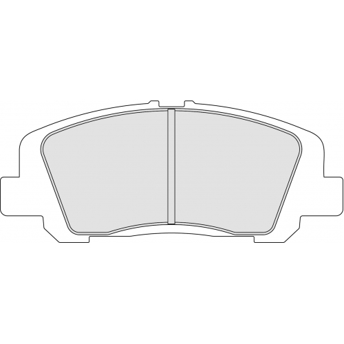 Гальмівні колодки Ferodo DS 2500, передня вісь FRP3121H