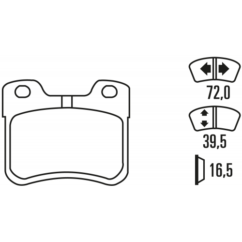 Тормозные колодки Ferodo DS 2500, передняя ось FCP535H