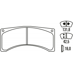 Тормозные колодки Ferodo DSUNO, передняя ось FRP3032Z