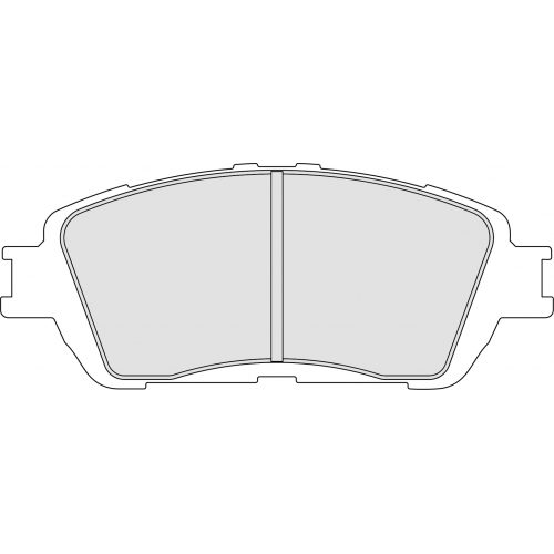 Гальмівні колодки Ferodo DS 2500, передня вісь FRP3120H