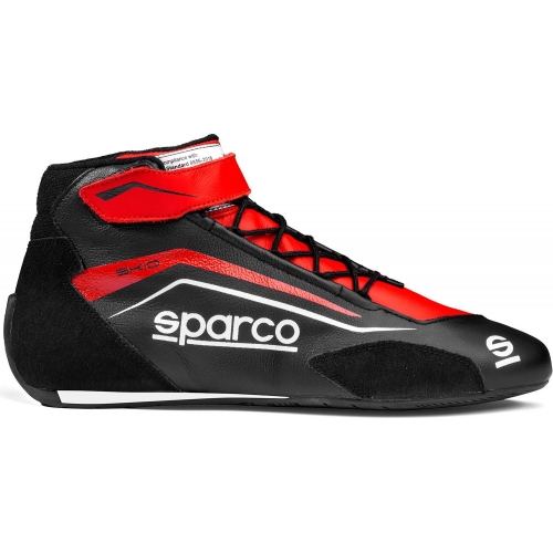 Черевики для автоспорту Sparco Skid, чорний/червоний