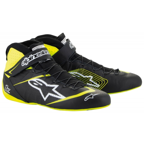 Ботинки для автоспорта Alpinestars TECH 1Z v3, чёрный/жёлтый