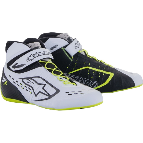 Черевики для картингу Alpinestars Tech 1KX v2, чорний/білий/жовтий