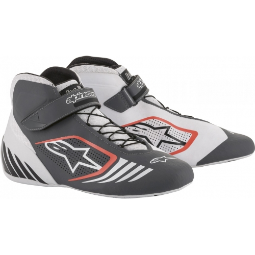 Черевики для картингу Alpinestars Tech 1KX, сірий/червоний