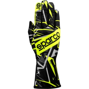 Рукавички Sparco K-Rookie, чорний/жовтий