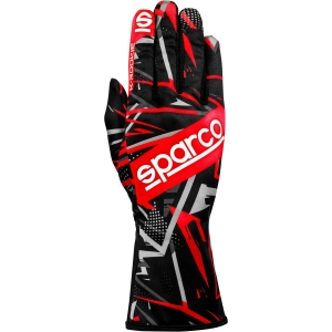 Рукавички Sparco K-Rookie, чорний/червоний