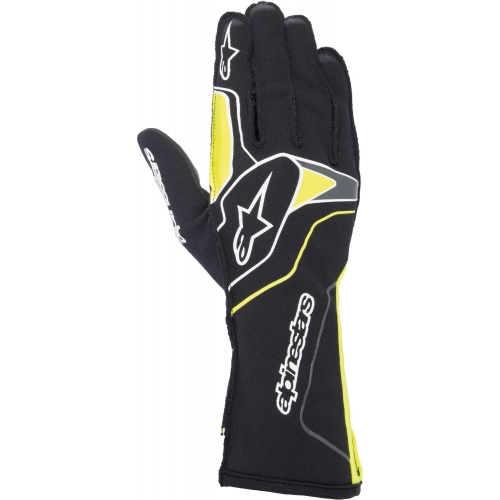 Перчатки для картинга Alpinestars Tech 1KX v3, чёрный/жёлтый