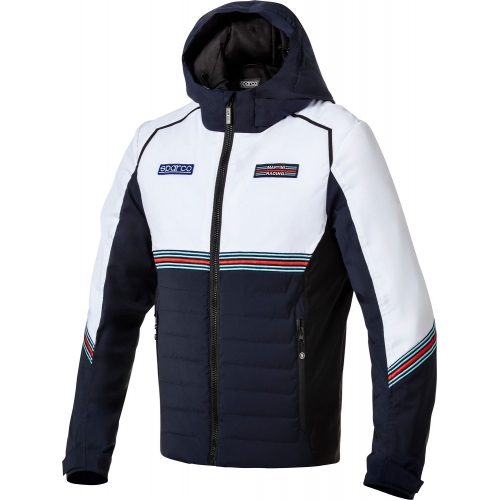 Зимова куртка Sparco Martini Racing, білий/темно-синій