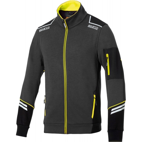 Куртка Sparco Tech Full-Zip, серый/жёлтый