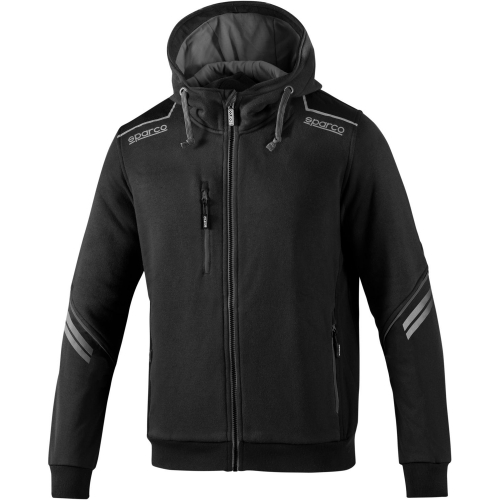 Куртка Sparco Tech Hooded Full-Zip, чёрный/серый