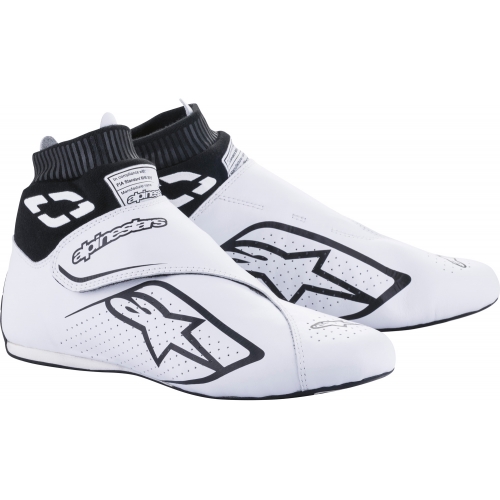 Ботинки для автоспорта Alpinestars Supermono v2, белый/чёрный