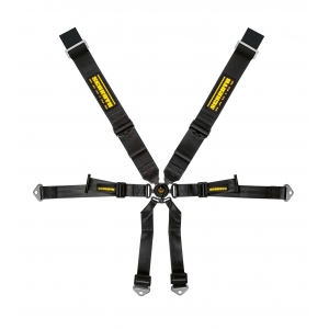 Ремені Schroth 4825S, FIA, 6 точкові, 3 inch, чорний