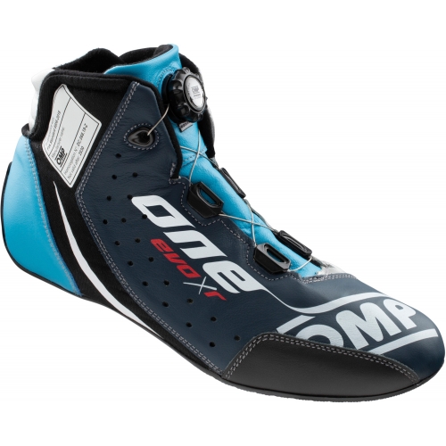 Ботинки для автоспорта OMP One Evo XR, тёмно-синий/голубой