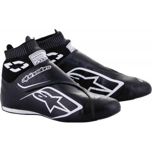Ботинки для автоспорта Alpinestars Supermono v2, чёрный/белый