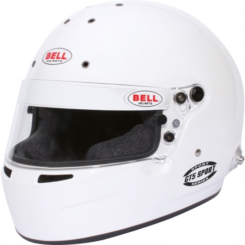Шлем BELL GT5 Sport H.A.N.S. Clips, белый