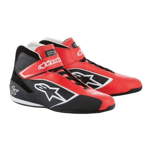 Ботинки для автоспорта Alpinestars TECH 1T, красный/чёрный