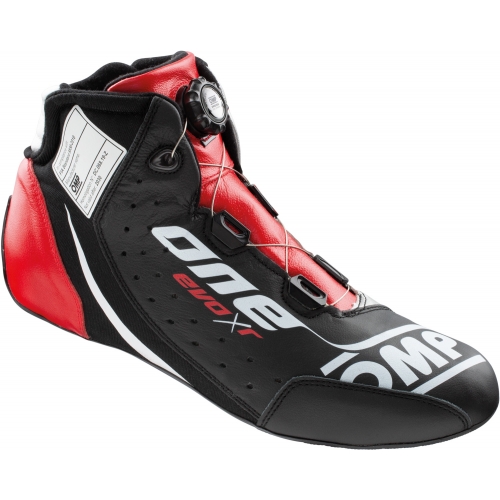 Ботинки для автоспорта OMP One Evo XR, чёрный/красный
