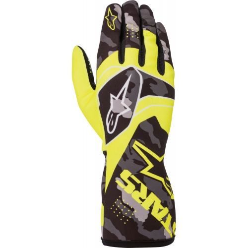 Перчатки для картинга Alpinestars Race v2 Camo, жёлтый/чёрный