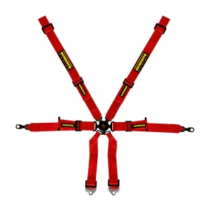Ремни Schroth 4829R, FIA, 6 точечные, 2 inch, красный