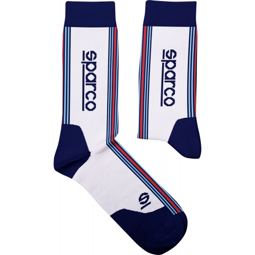 Носки Sparco Iconic Design Martini Racing, белый/тёмно-синий