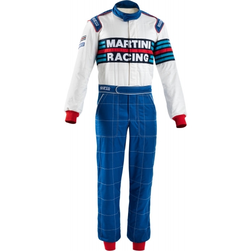Комбінезон Sparco Martini Racing Replica WRC, білий/блакитний