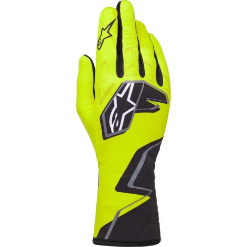 Перчатки для картинга Alpinestars Tech 1K Race v2 Graphic 1, жёлтый/чёрный
