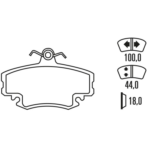 Тормозные колодки Ferodo DS 3000, передняя ось FCP845R