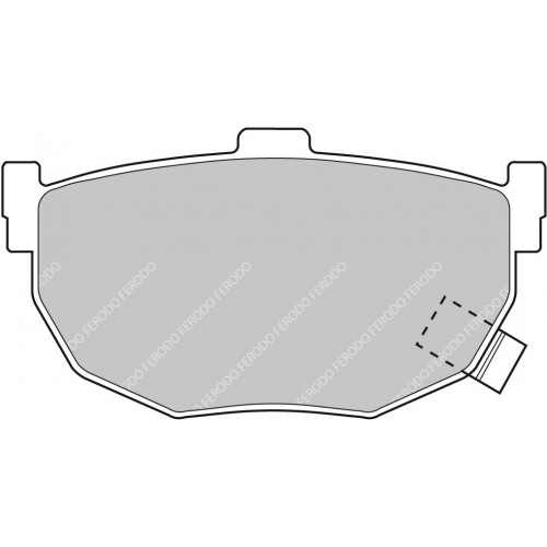 Тормозные колодки Ferodo DS 2500, задняя ось FCP638H