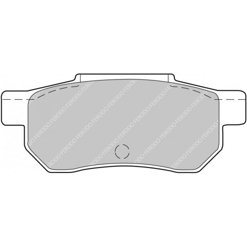 Тормозные колодки Ferodo DS 2500, задняя ось FCP472H