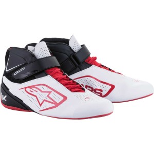 Ботинки для картинга Alpinestars Tech 1K v2, белый/чёрный/красный