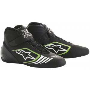 Ботинки для картинга Alpinestars Tech 1KX, чёрный/зелёный