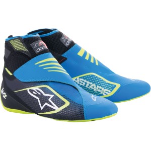 Ботинки для картинга Alpinestars Tech 1KZ v2, чёрный/синий/жёлтый