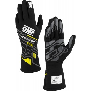 Перчатки OMP Sport, черный/жёлтый