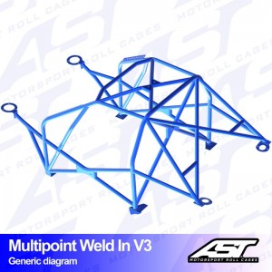 Каркас безопасности VOLVO 940 4-door Sedan MULTIPOINT WELD IN V3