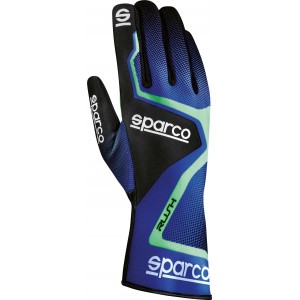 Перчатки для картинга Sparco Rush, тёмно-синий/зелёный