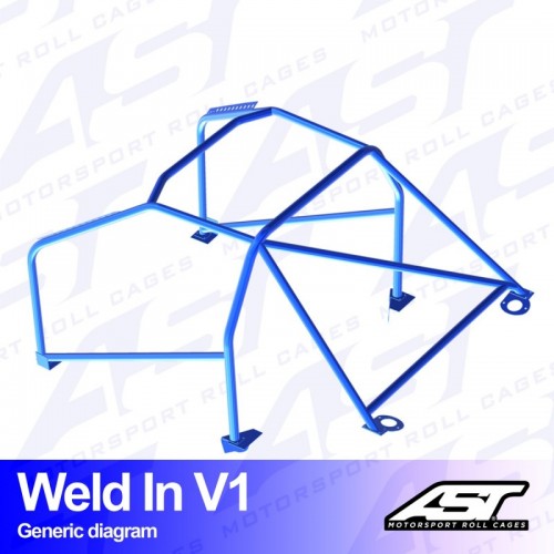 Каркас безопасности NISSAN Silvia (S15) 2-doors Coupe WELD IN V1