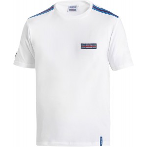 Футболка Sparco Top Stripes Martini Racing, білий