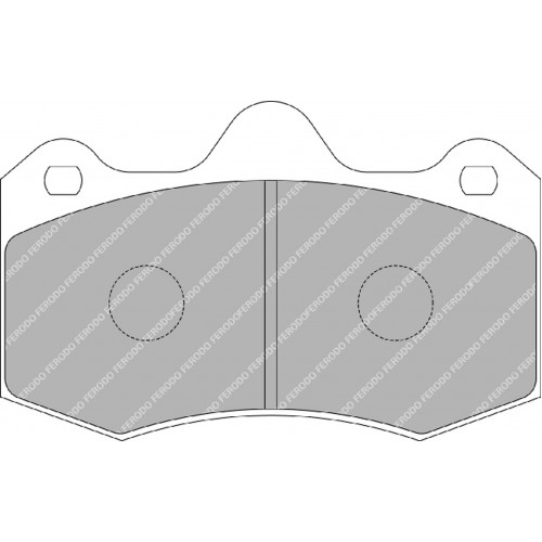 Тормозные колодки Ferodo DS 3.12, задняя ось FRP3083G