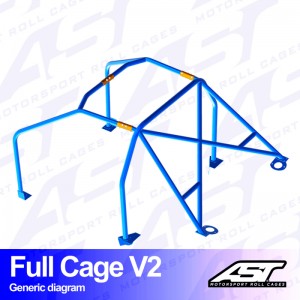 Каркас безопасности TOYOTA GT86 (ZN6) 2-doors Coupe REMOVABLE FULL CAGE V2