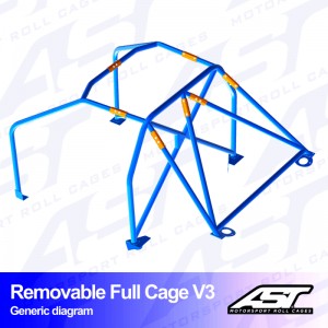 Каркас безопасности TOYOTA MR-2 (W30) 2-doors Roadster REMOVABLE FULL CAGE V3