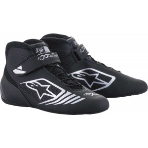 Ботинки для картинга Alpinestars Tech 1KX, чёрный/серебристый