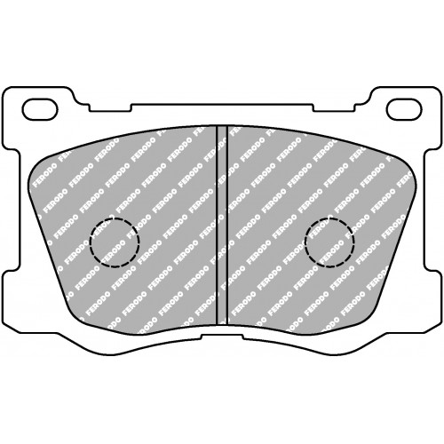 Тормозные колодки Ferodo DS 2500, передняя ось FCP4671H