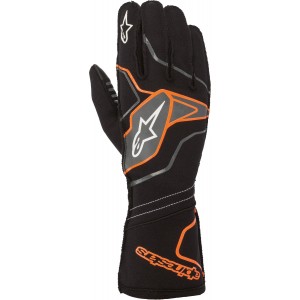 Перчатки для картинга Alpinestars Tech 1KX v2, чёрный/оранжевый