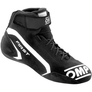 Ботинки для автоспорта OMP First, чёрный/белый
